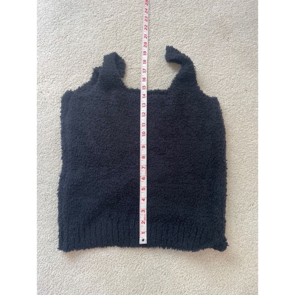 NWT SKIMS Cozy Knit Tank Onyx Black Boucle Kim Kardashian Loungewear Top 2X/3X - Picture 7 of 7